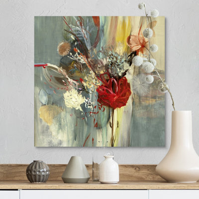 Teutopolis 'Floral Life' by Sarah Stockstill Painting Print on Canvas