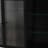 Black Wall Mounted Cabinet With 3 Arched Glass Doors - Elegant For Dining Rooms, Bathrooms & Kitchens, Spacious Storage, Build, Simple Installation Manual Provided Door Addition To Any Room,-2068562726