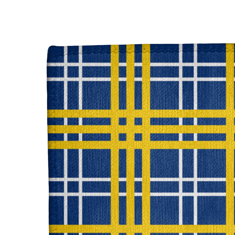 Tapis à carreaux bleu, Rectangle 8 pi x 10 pi