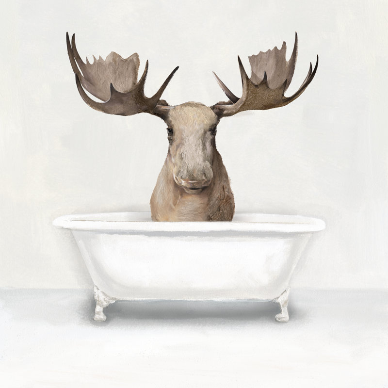 Moo Tub - Wrapped Canvas Print, 122cm H x 122cm W