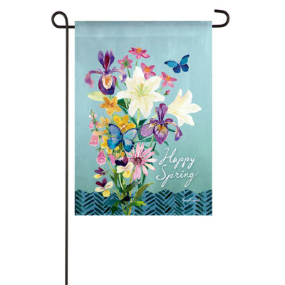 Drapeau de jardin à 2 côtés en polyester 18 x 13 po
