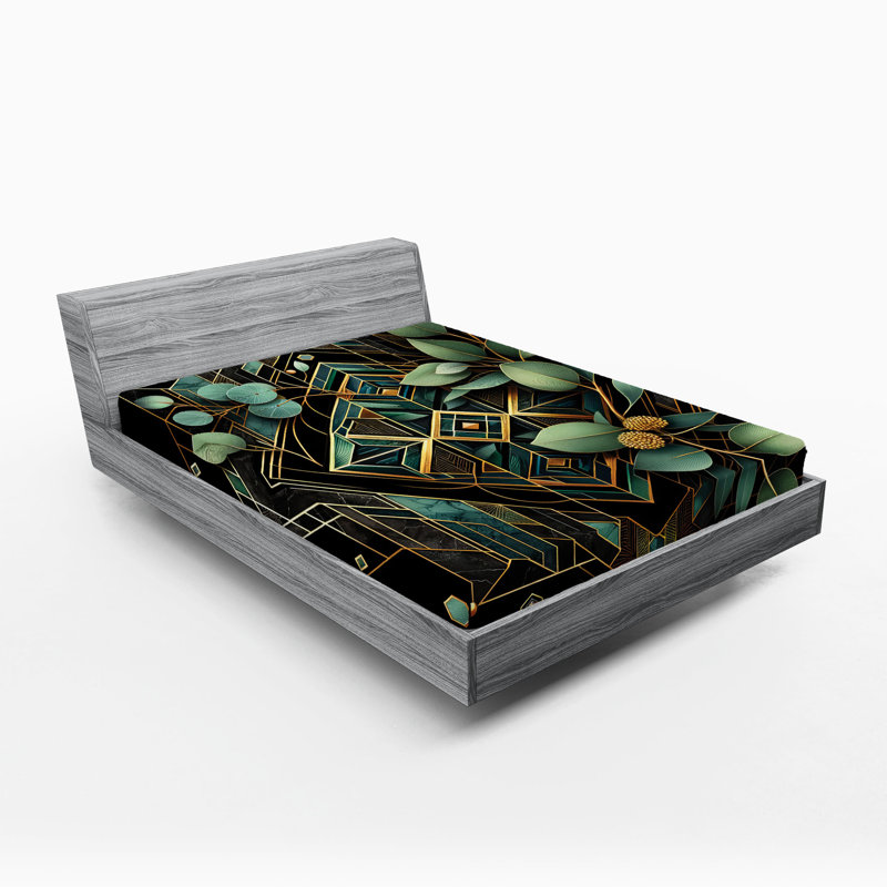 Microfiber Floral Fitted Sheet