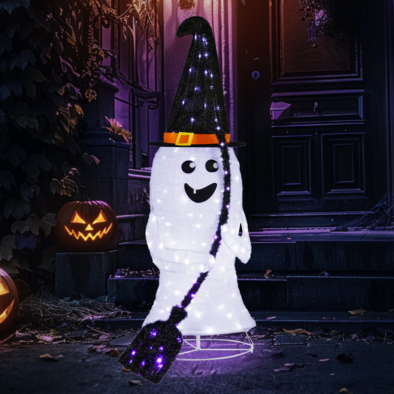 Décorations fantômes pliables d'Halloween 4 pi