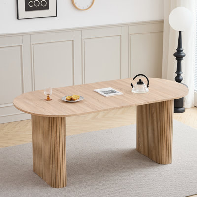 Nordic Style Dining Table - Oval Table - For 6-8 People - 180 X 76 Cm (L X H)