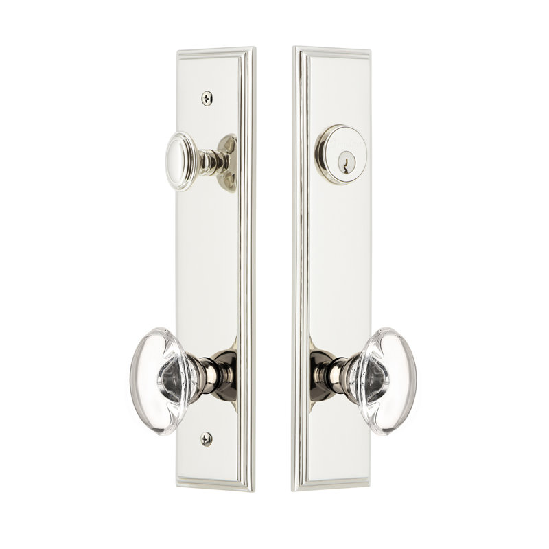 Ensemble d'entrée haut Carré, Nickel poli, 2,375 po