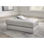 Repose-pieds standard rectangulaire en similicuir de 50 po de largeur Ehitan