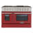 KUCHT Professional 48 in. 6.7 cu. ft. Natural Gas Range with Sealed Burners, Griddle/Grill and Two Ovens - One Convection - in Stainless Steel with Red Oven Doors-50147975-50147978