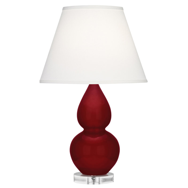 Small Double Gourd Accent Lamp, Sangria, Pearl