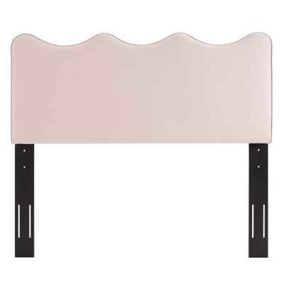 Velvet Upholstered Panel Headboard