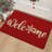 15.7×23.6 Inch Christmas "Welcome" Door Mat – 1-Piece Large Holiday-Themed Mat With Snowflake Design, Machine Washable-1019043440