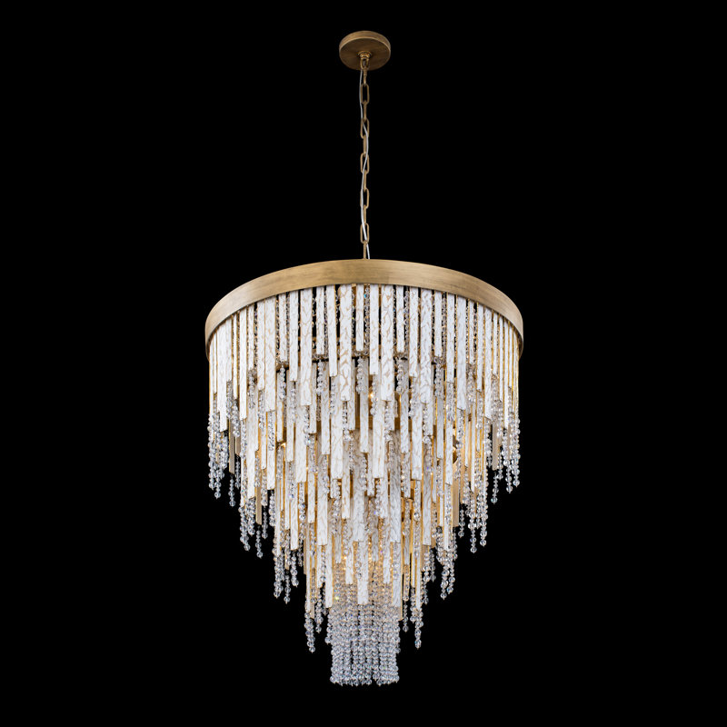 Lafayette 13-Light Dimmable Crystal Chandelier