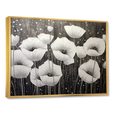 Coquelicots gris argent sérénité