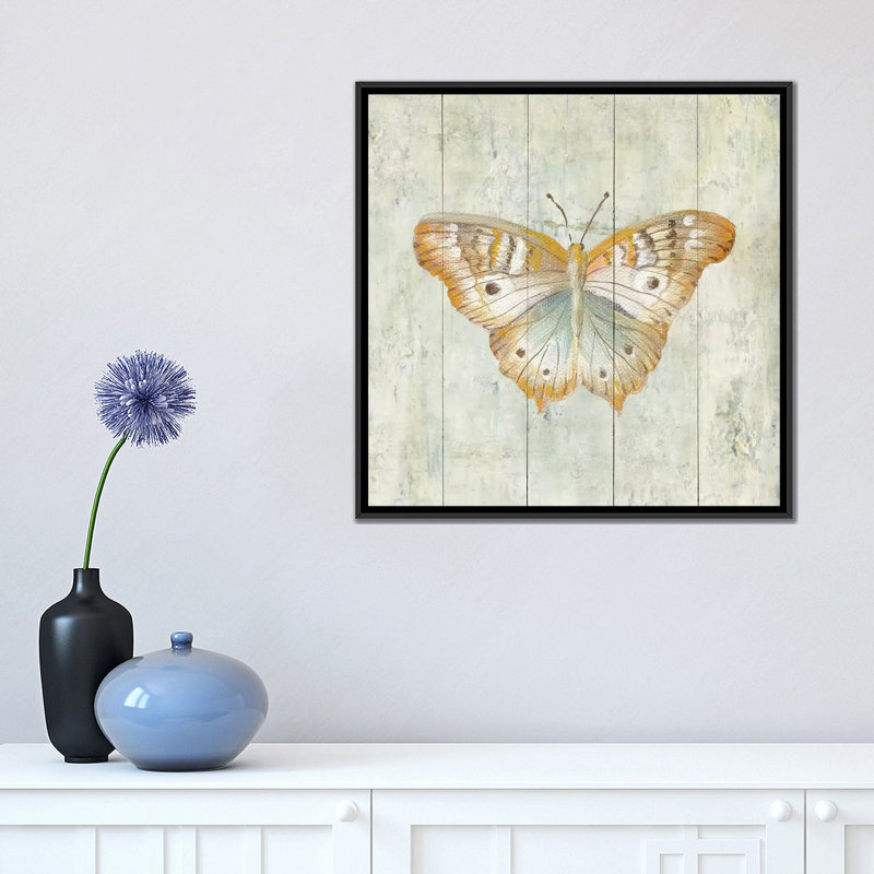 « natural flore vii », reproduction d’art sur toile tendue, H 18 po x l 18 po x P 1,5 po, Toile avec cadre noir, Pas de tapis