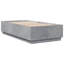Vidaxl Bed Frame With LED Lights Concrete Grey Engineered Wood-458756223