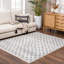 Tapis terre cuite / rouille à carreaux Jasha-690130680-734538080