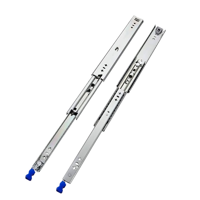 1 Pair Drawer Runners Slides Heavy Duty W/Locking Full Extension 260Ib Side Mount Rails, 2.1" H x 34" W x 0.75" D