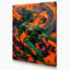 Abstrait art figuratif brun sur toile 82-979548096