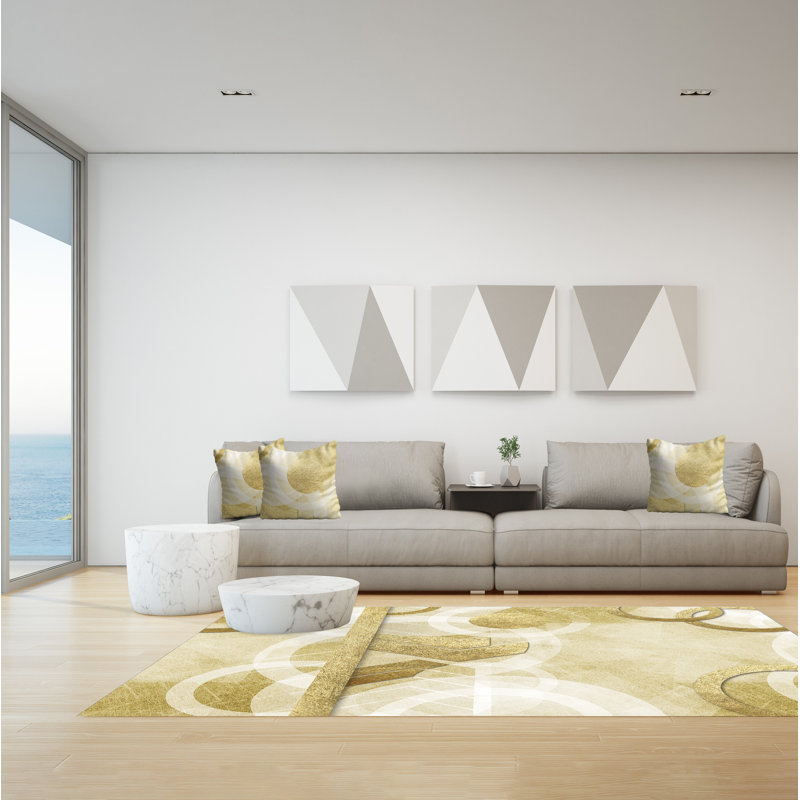 Gauer Abstract Area Rug, Rectangle 140 x 200cm