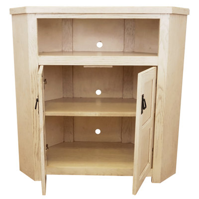 Mission Unfinished Corner TV Stand for TVs up to 48"