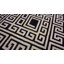 Antique Art Deco Chinese Medallion Black 1930s Rug