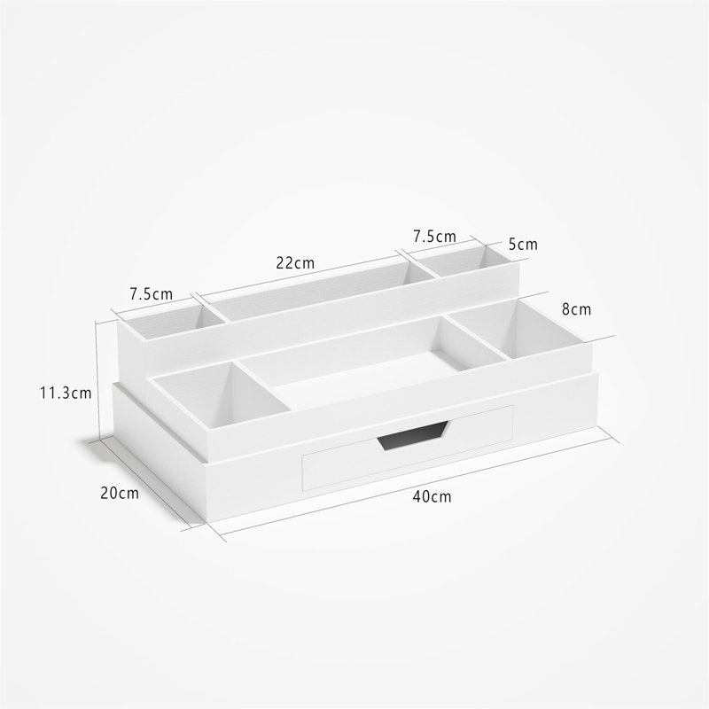 Rishvik Manufactured Wood Desk Organiser