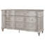 Commode et commode en chêne argenté, rangement polyvalent pour chambre à coucher / salon