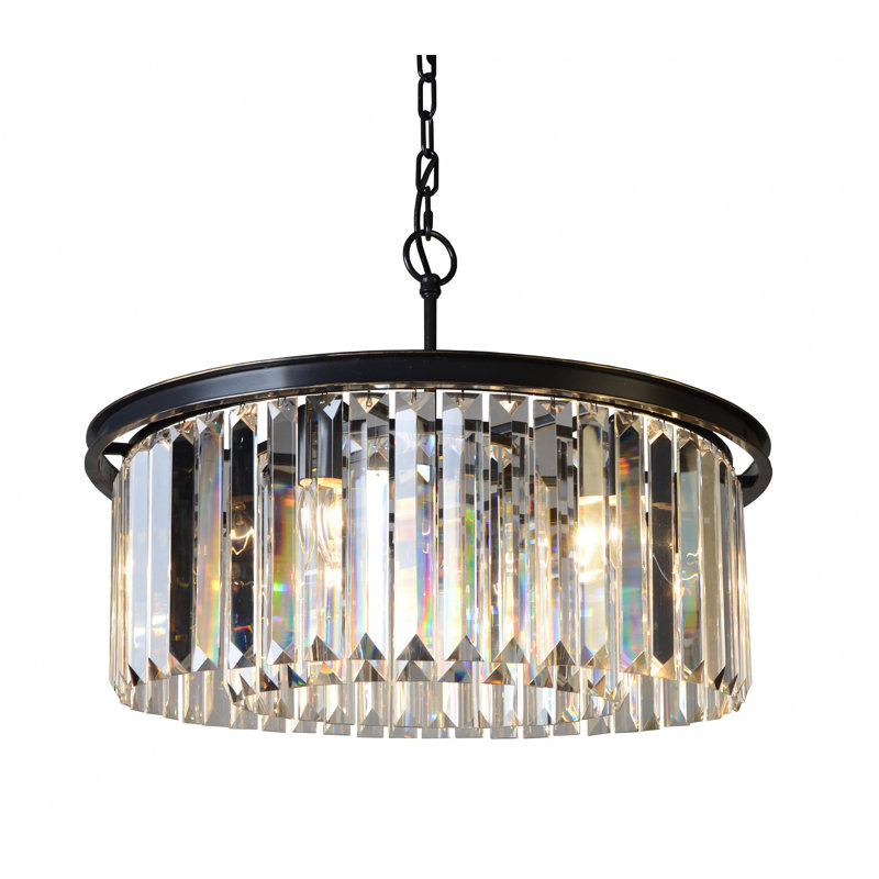 Bostick 6 - Light Dimmable Drum Chandelier