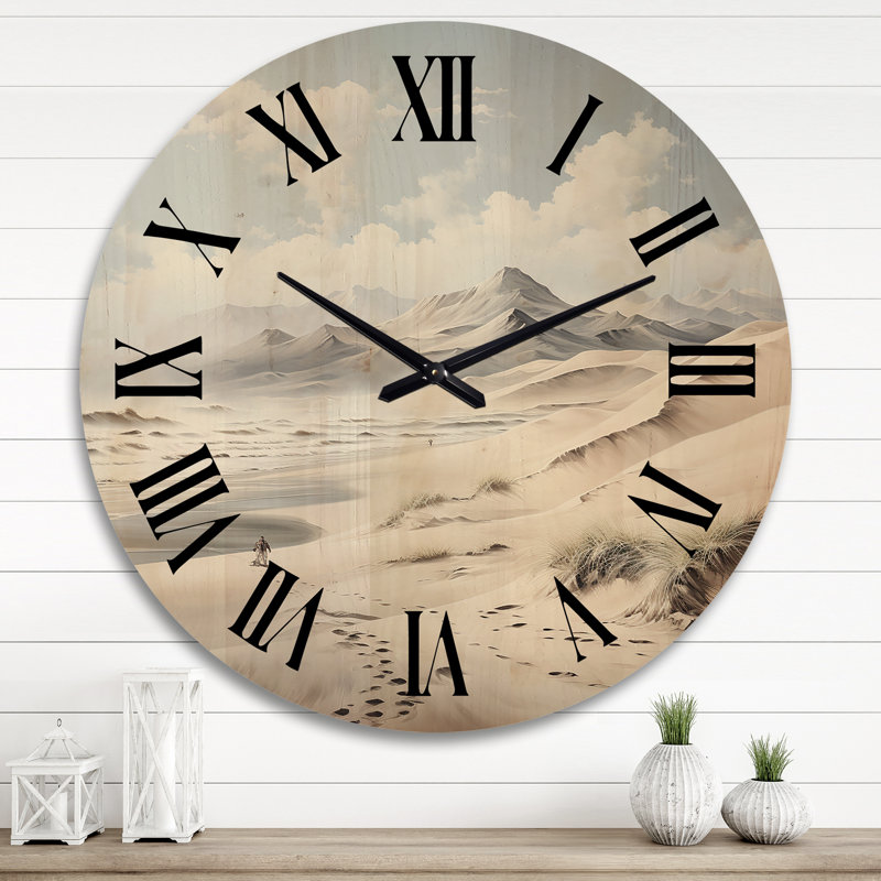 Horloge murale de plage Dune Dreams II, Très grand
