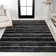 Tapis noir / crème Komon