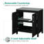 Meuble-lavabo simple 30 po avec lavabo moderne autoportant-449356968