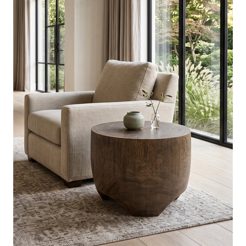 Merbau Side Table, Charred