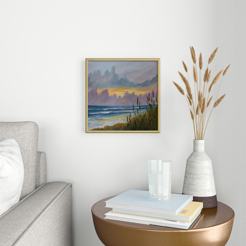 " Morning Has Broken " by Rosie Brown Painting Print, 10" H x 10" W x 1" D, Gold
