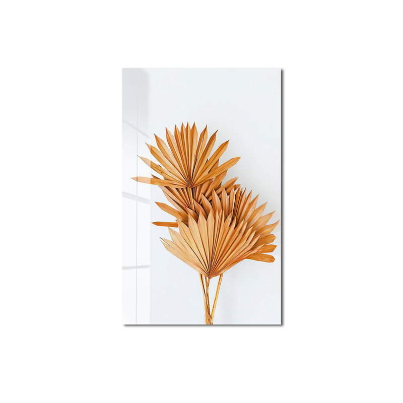 Peinture élégante en verre trempé, 11,8 x 15,7 pouces | 100% verre trempé, épaisseur: 0,16 pouce | Superbe décoration intérieure pour le salon, la chambre à coucher et le bureau | Durable et facile à nettoyer, art mural parfait