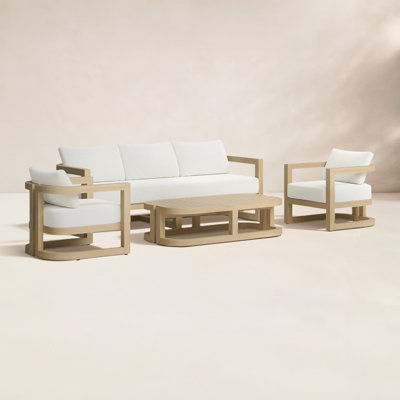 Emory 5-Person Acacia Patio Seating Group