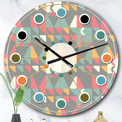 Horloge murale rétro Mid-Century