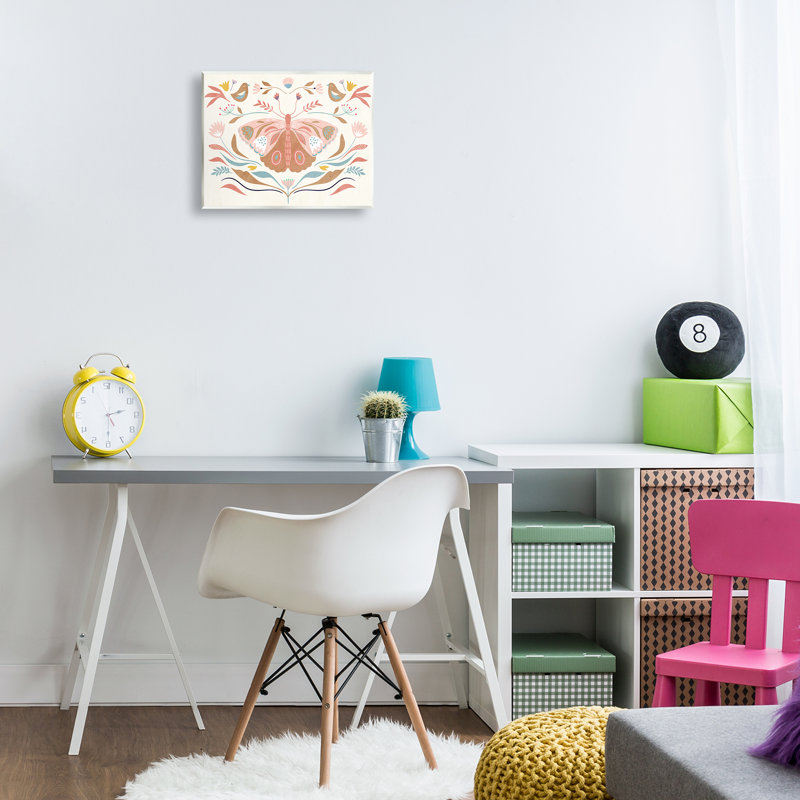 Art mural Boho Folk Moth par Kim Allen