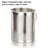 Stainless Steel Round Utensil Crock
