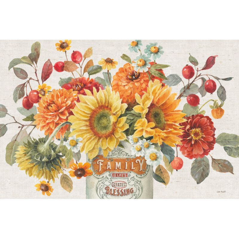Automne en fleurs I, H 20 po x l 30 po x P 1,25 po