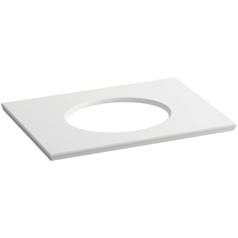 Plateau de meuble-lavabo simple SolidExpressions® 31 po, Expressions blanches