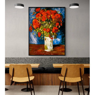 «Humberto Poppies» par Vincent Van Gogh, impressions de fleurs rouges, coquelicots rouges, reproduction de peinture à l'huile, fleur de Van Gogh, art naturel rouge, art mural nature