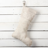 Embroidered Swirl Stocking