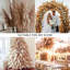 Décoration murale Fluffy Boho - Ensembles de bricolage d'herbe de pampa, besoin d'assembler, nuage de pampas décoratif, miroir décoratif, pour le hall d'entrée, la chambre à coucher, le salon, la salle de bain, la maison, les cadeaux de réchauffement, New Home Essential