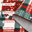 Patchwork Christmas Area Rug, Soft Low-Pile Non-Slip Holiday Rug-135112340