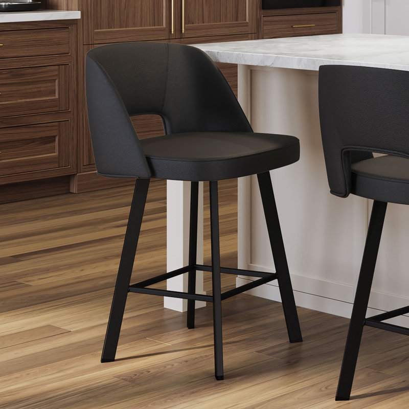 Tabouret de bar et de comptoir pivotant Amisco Maureen, Tabouret de comptoir (siège d'une hauteur de 26,3