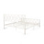 Structure de lit très grand en métal avec un design moderne, une fabrication en fer robuste et un profil bas pour un soutien et un style maximaux.