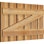 Volets espacés de 5 3/8 po avec barre en Z, cèdre rouge de l'Ouest TimberCraft (par paire)