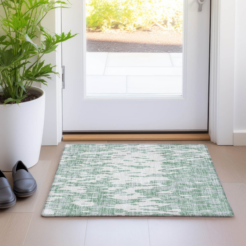 Tapis rectangulaire Aleighna avec envers antidérapant, Rectangle 1 pi 8 po x 2 pi 6 po