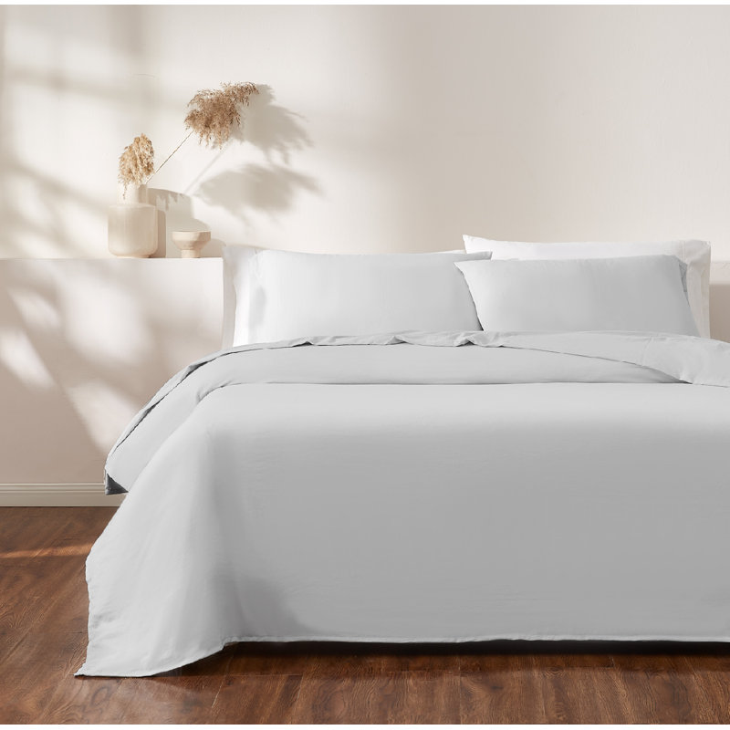 Ensemble de draps en microfibre ultra douce AVEDON - ensemble de 4 pièces, Très grand, Gris