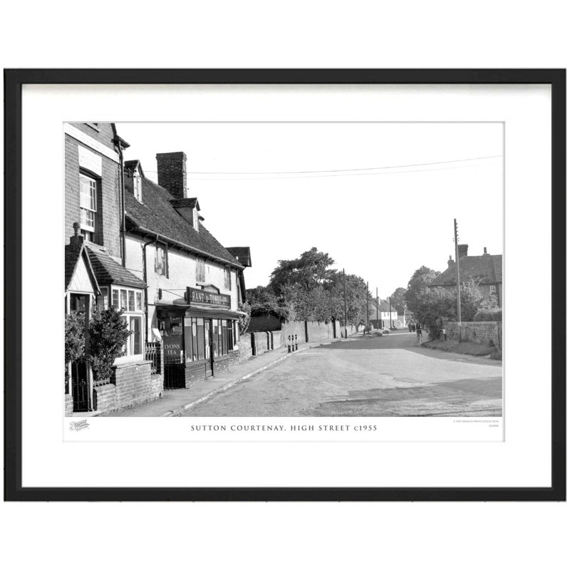 Sutton Courtenay, High Street C1955 by Francis Frith - Single Picture Frame Print, 28cm H x 36cm W x 2.3cm D