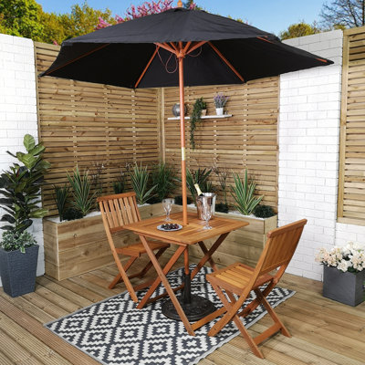 Caziyah Rectangular 4 - Piece 2 - Person 75Cm L Outdoor Table Set
